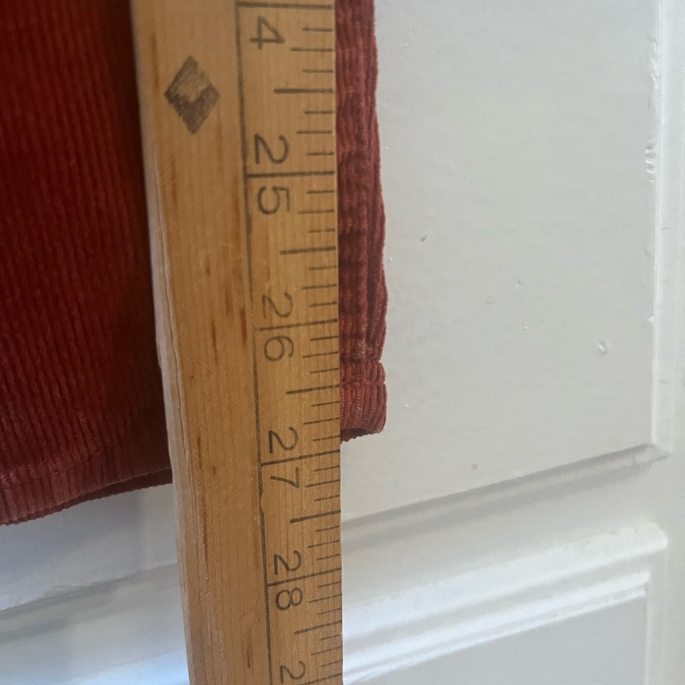 Madewell Burnt Orange High Rise Skinny Corduroy Pants - Picture 11 of 12